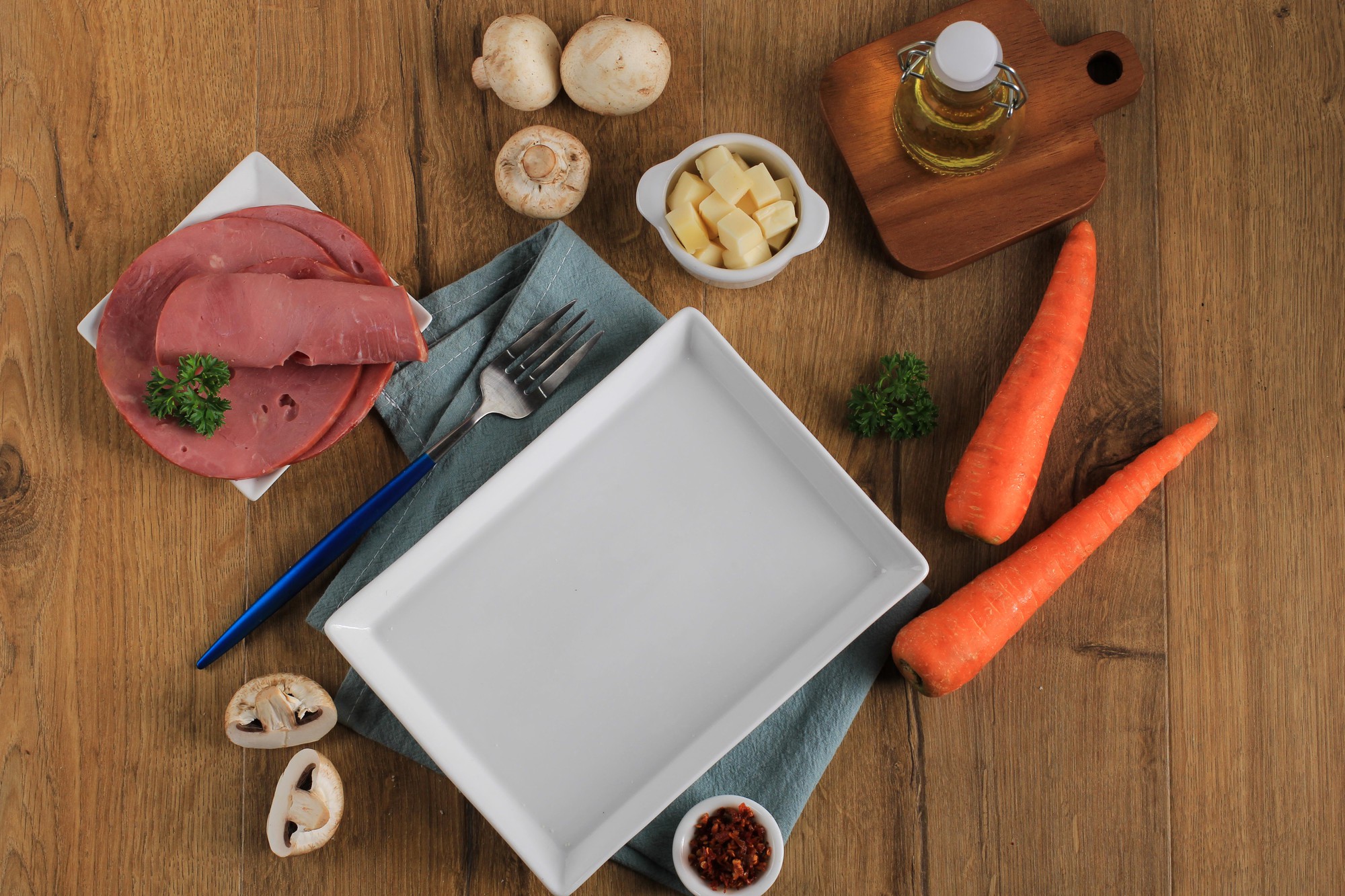 example meal kit box with label